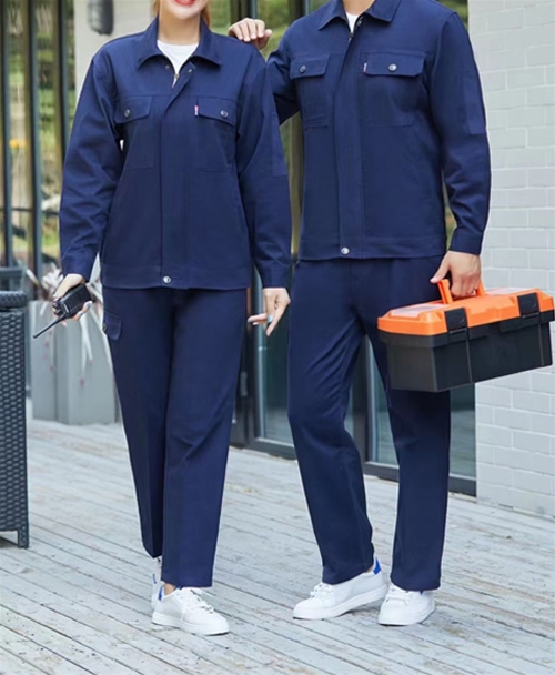 深藍(lán)色純棉夾克