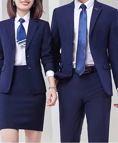 藍(lán)色西服套裝定制