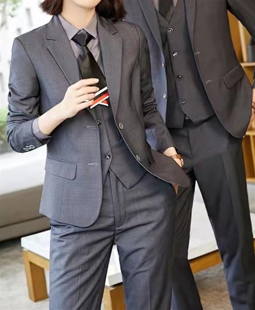 灰色西服套裝定制
